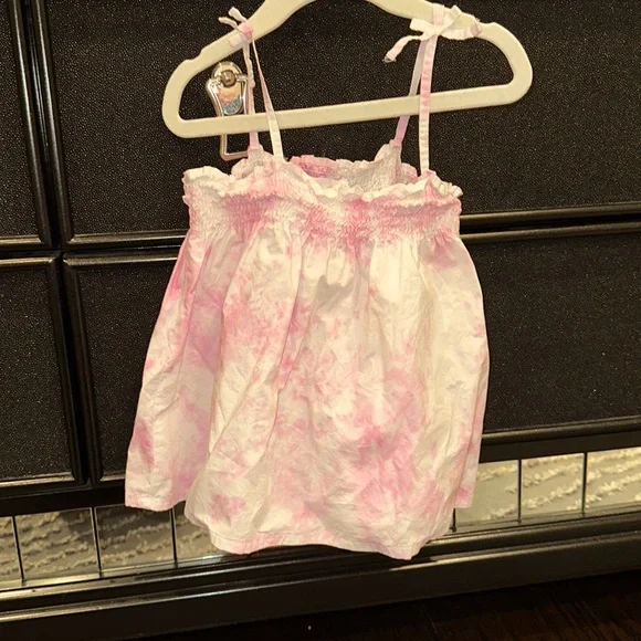 ZARA GIRLS PINK TIE DYE TOP - Picture 2 of 6